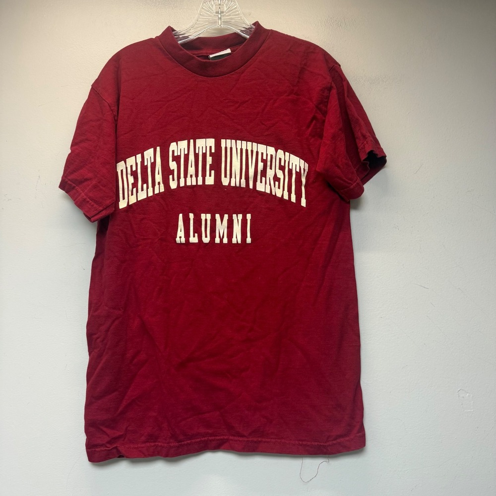 Time‎ Out Delta State University Alumni T-Shirt Mens Small Maroon Excellent USA